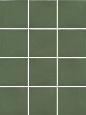 Бахия зелёный глянцевый 29,8х39,8x0,7 из 12 частей 9,8x9,8