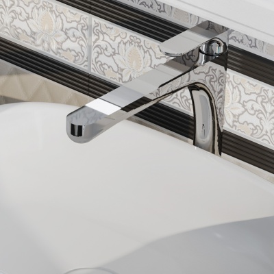 Смеситель для раковины Ole/Оле однорычажный высокий без донного клапана, хром глянец Смеситель для раковины Ole/Оле однорычажный высокий без донного клапана, хром глянец