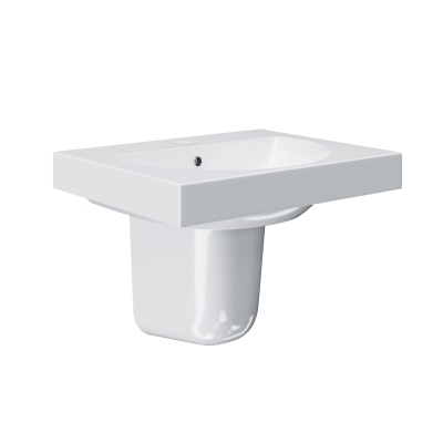 Полупьедестал Pro/Про подвесной, белый глянцевый Полупьедестал Pro/Про подвесной, белый глянцевый