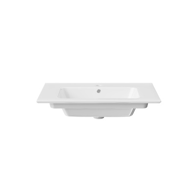 Раковина PIANO подвесная/мебельная 75, белая глянцевая