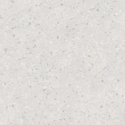 Терраццо серый светлый обрезной 60x60x0,9
