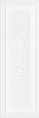 Декор Монфорте белый панель матовый обрезной 40x120x1