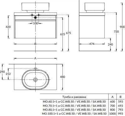 Тумба MODULA подвесная 60 с ящиком 1+1, белая глянцевая Тумба MODULA подвесная 60 с ящиком 1+1, белая глянцевая