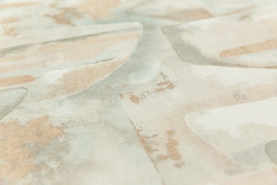 Обои виниловые на флизелиновой основе Фреш мотив, зелёный, абстракция Обои виниловые на флизелиновой основе Фреш мотив, зелёный, абстракция