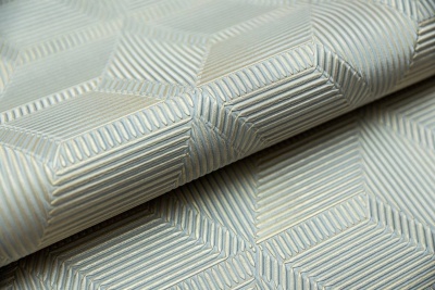 Обои виниловые Геометрия мотив, голубой, золотой Обои виниловые Геометрия мотив, голубой, золотой