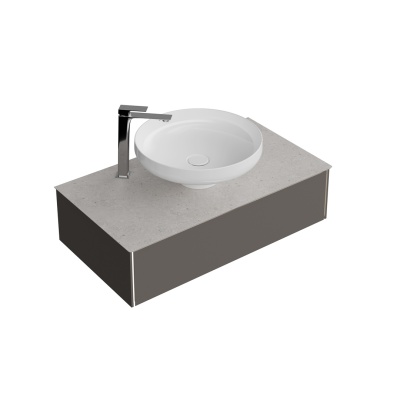 Столешница MAGICA для раковины SAFI Риккарди 90 см, серая матовая