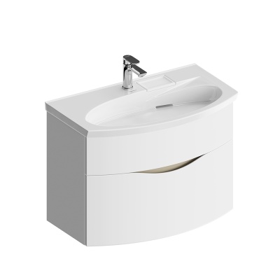 Тумба RIVA 80 см, белая матовая Тумба RIVA 80 см, белая матовая