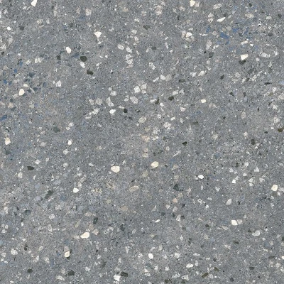 Терраццо серый тёмный обрезной 60x60x0,9