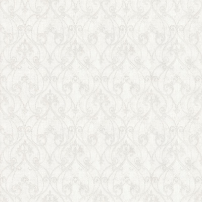 Обои виниловые на флизелиновой основе Дамаск мотив, белый