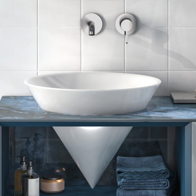 Смеситель для раковины LINEA однорычажный настенный, хром глянец Смеситель для раковины LINEA однорычажный настенный, хром глянец