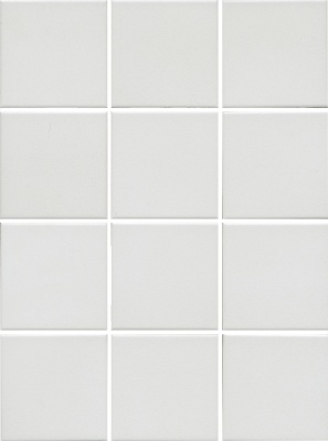 Агуста белый матовый 30x40x0,7 из 12 частей 9,8х9,8