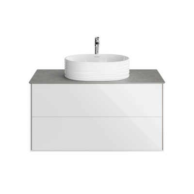 Тумба PLAZA Modern подвесная 100 белый 2 ящика Тумба PLAZA Modern подвесная 100 белый 2 ящика