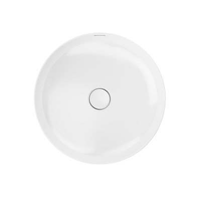 Раковина SAFI накладная 46 с крепежом, белая глянцевая Раковина SAFI накладная 46 с крепежом, белая глянцевая