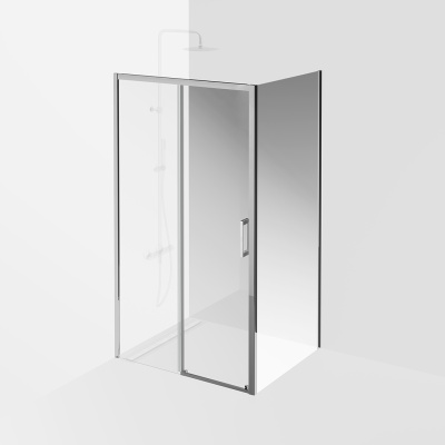 Душевая дверь VETRO, раздвижная, 110х195, хром Душевая дверь VETRO, раздвижная, 110х195, хром