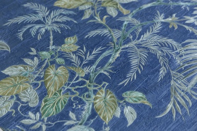 Обои виниловые Оранжерея мотив, синий