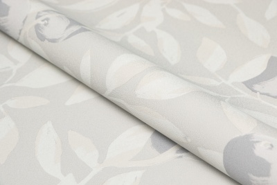 Обои виниловые на флизелиновой основе Шафран мотив, серый, апельсины