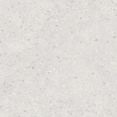 Терраццо серый светлый обрезной 60x60x0,9