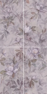 Панно Магнолия 3 матовый 60x120x0,9 из 4 частей (30х60)
