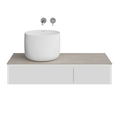 Тумба MAGICA подвесная 120, 2 ящика, утренний серый матовый Тумба MAGICA подвесная 120, 2 ящика, утренний серый матовый