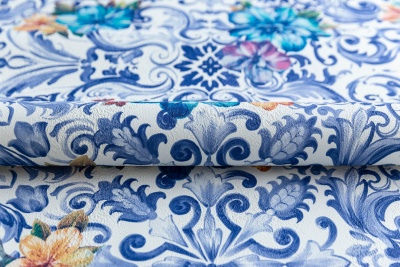 Обои виниловые Азулежу мотив, цветной Обои виниловые Азулежу мотив, цветной