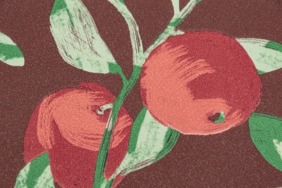 Обои виниловые на флизелиновой основе Шафран мотив, красный, апельсины Обои виниловые на флизелиновой основе Шафран мотив, красный, апельсины